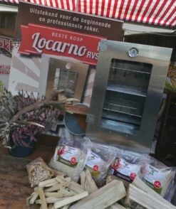 2-L Home & Garden XL Rookoven - RVS - 80x40x28 Cm - 3 Etages -Merkloos Verkoopwinkel 1009x1200