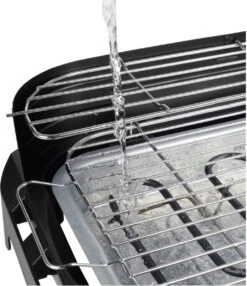Princess 112250 Elektrische BBQ Met Zijplanken - BBQ - 40x25cm - Met En Zonder Statief Te Gebruiken - Met Zijplankjes - Ook Te Gebruiken Als Tafelgrill - 2200W -Merkloos Verkoopwinkel 1037x1200