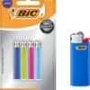 BIC Mini J25 Vuursteen Aanstekers - Verschillende Kleuren - Pak Van 4 Kleine Gasaanstekers -Merkloos Verkoopwinkel 1095x1200