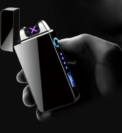 Merkloos Cuberna Elektrische Plasma USB Aansteker Met Batterij Indicator Ice Black - Wind En Storm Bestendig - Geschikt Voor Kaarsen, Vuurwerk, Sigaretten En BBQ -Merkloos Verkoopwinkel 1099x1200 1