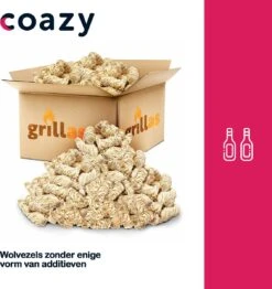 Aanmaakkrullen Voor BBQ Of Kachel | 5kg ECO FSC Gecertificeerd Aanmaakhout Barbecue - Biologisch En Duurzaam Aanmaakwokkels - Houtwol Wokkels - Barbeque Aansteker - Aanmaakblokjes - Accessoires - Ongeveer 400krullen -Merkloos Verkoopwinkel 1132x1200