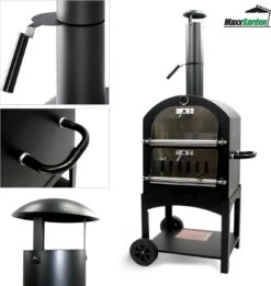MaxxGarden Pizza Oven Buiten - Houtskool – Incl. Pizzasteen - 45x65x158cm -Merkloos Verkoopwinkel 1137x1200 1