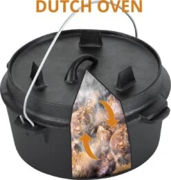 Dutch Mountains Gietijzeren Pannenset 7-delig - Dutch Oven – Braadpan - Grillpan - Hapjespan - Kookset In Houten Transportkist - Deksellifter - Brander 15 Dutch Mountains Gietijzeren Pannenset 7-delig - Dutch Oven – Braadpan - Grillpan - Hapjespan - Kookset In Houten Transportkist - Deksellifter - Brander -Merkloos Verkoopwinkel 1139x1200