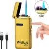 MELTAZO Elektrische Aansteker, Aansteker Gas, Electric Lighter, Gasaansteker Navulbaar, Elektronische Aansteker, Aansteker Plasma, Aansteker Vuurwerk, USB Aansteker Plasma, 2-in-1 Aansteker Voor Sigaretten Camping Kaarsen - 2023 Editie -Merkloos Verkoopwinkel 1156x1200 3
