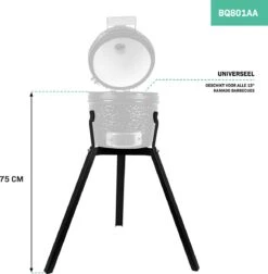 VONROC Kamado Onderstel – Prettige Werkhoogte Van 75cm - Universeel Voor 13 Inch Kamado Barbecues -Merkloos Verkoopwinkel 1178x1200 1