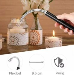 Merkloos BBQ Aansteker Oplaadbaar Met Usb Kabel - Elektrische Keuken Aansteker - Flexibele Aansteker - Zwart -Merkloos Verkoopwinkel 1196x1200 6