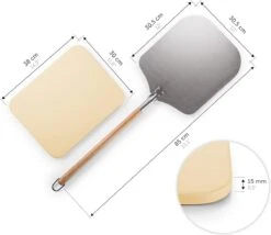 Blumtal - Pizzasteen Met XL Pizza Schep - Professionele Pizza Set - Cordieriet Pizza Stone -Merkloos Verkoopwinkel 1200x1039