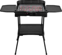 Princess 112250 Elektrische BBQ Met Zijplanken - BBQ - 40x25cm - Met En Zonder Statief Te Gebruiken - Met Zijplankjes - Ook Te Gebruiken Als Tafelgrill - 2200W -Merkloos Verkoopwinkel 1200x1065
