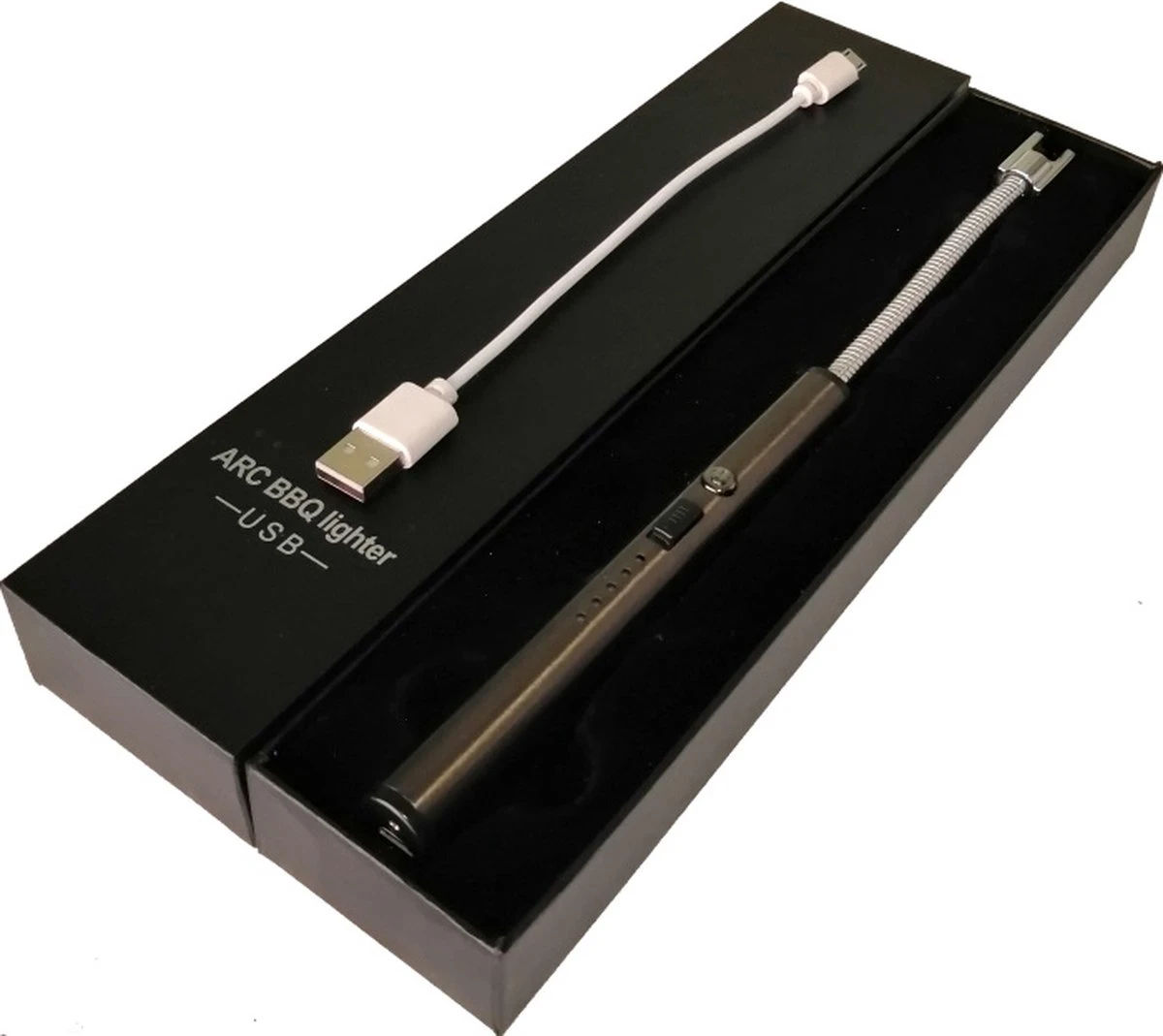 Arc Flexibele Elektrische Plasma Aansteker Voor Keuken, Kaars Of Bbq. Oplaadbaar Via USB 3 Arc Flexibele Elektrische Plasma Aansteker Voor Keuken, Kaars Of Bbq. Oplaadbaar Via USB