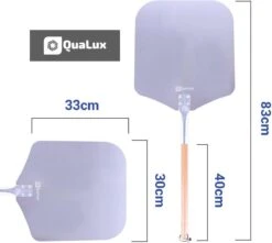 Qualux Pizzaschep Tweedelig – Pizzaschep Voor BBQ – Ophangbaar – Hout/rvs -Merkloos Verkoopwinkel 1200x1075 1