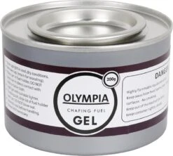 Olympia Brandpasta Gel In Blikjes A 200 Gram (6 Stuks) - Bio-ethanol Brandgel