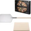 Navaris Pizzasteen XL Voor Oven En Barbecue - Rechthoekige Pizzaplaat 38 X 30 Cm - Inclusief Pizzaschep Met Extra Lang Handvat En Receptenboek -Merkloos Verkoopwinkel 1200x1087 1