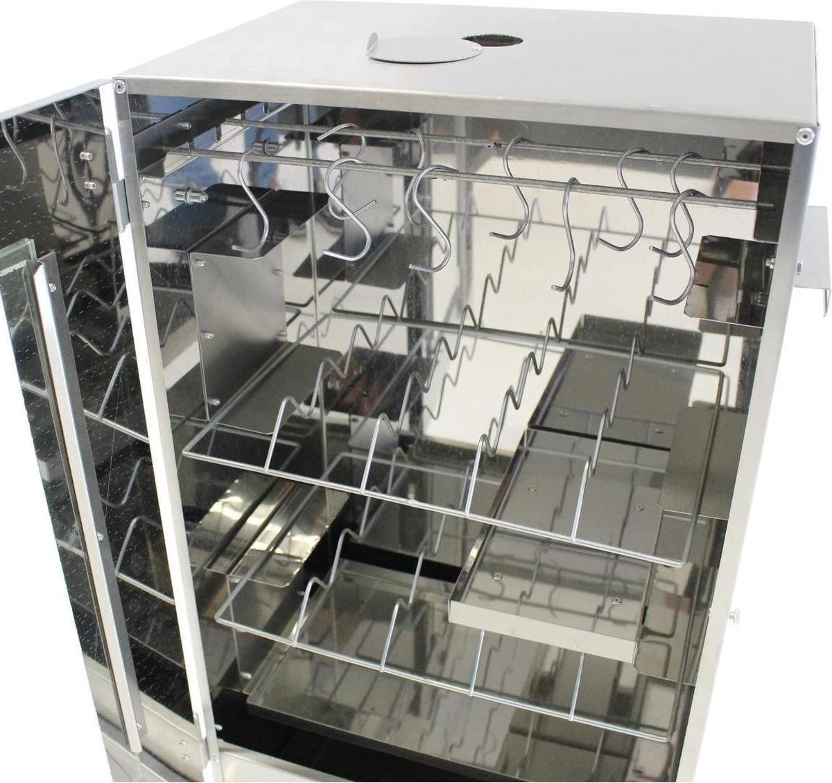 Kynast Exklusiv - Rookoven - Met 3 Etages - Metaal - Grijs 5 Kynast Exklusiv - Rookoven - Met 3 Etages - Metaal - Grijs - Afbeelding 3