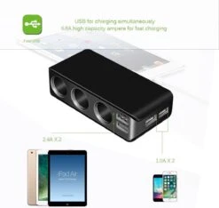 WiseGoods - Premium Auto Sigarettenaansteker Splitter - 4 Poorten USB - Autolader USB - Autolader Splitter - 12V Splitter -Merkloos Verkoopwinkel 1200x1135