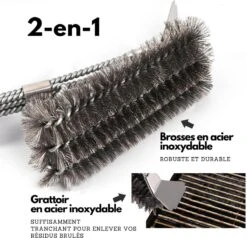 Gohh BBQ Borstel Met Schraper - Schoonmaakborstel - Barbecue Krabber Met Handige Bewaarzak 2 In 1 -Merkloos Verkoopwinkel 1200x1156