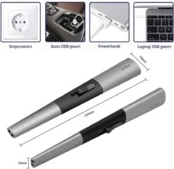 Allkinds Lange Elektrische Plasma Aansteker - USB Oplaadbaar - Vlamloze Elektrische Aansteker Voor Keuken, Kaars, BBQ Of Openhaard - Zwart - In- En Outdoor - Chique Design -Merkloos Verkoopwinkel 1200x1162 3