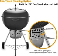One-Touch-reinigingssysteemkit Voor 57 CM Kogel BBQ , Geschikt Als Vervanging In Diverse Weber Kogel BBQ's -Merkloos Verkoopwinkel 1200x1165
