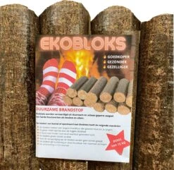 Ekobloks Hardhout Briketten 10 KG - Openhaard- Allesbrander- Kachel- Haardblokken - Hoog Rendement - Extra Lange Brandduur - Duurzaam - CO2 Neutraal - Meer Warmte - Gezondere Lucht - Minder Afval - Goedkope Brandstof - Mooie Vlammen - Puur Natuur -Merkloos Verkoopwinkel 1200x1172