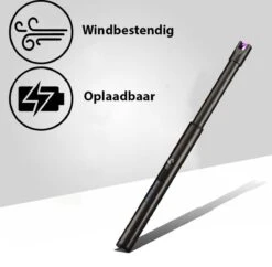 Oplaadbare Lange Dunne Elektrische Aansteker - Duurzame Plasma Aansteker - Inclusief Cadeauverpakking - BBQ – Kaarsen - Zwart -Merkloos Verkoopwinkel 1200x1177 5