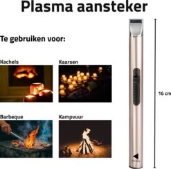 Oplaadbare Lange Elektrische Aansteker - Duurzame Plasma Aansteker - Inclusief Cadeauverpakking - BBQ - Kaarsen - Rose -Merkloos Verkoopwinkel 1200x1187 2