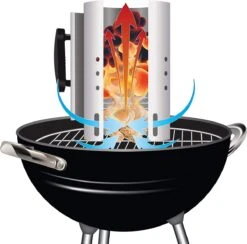 Kolen Starter GROOT - Brikettenstarter Met Veiligheidshandgreep - Snelstarter Voor Barbecue - BBQ Houtskool Starter -Merkloos Verkoopwinkel 1200x1187 6