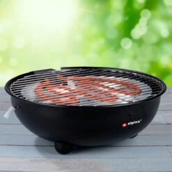 Alpina Elektrische BBQ - Tafel-Barbecue - Geen Rook - Binnen Barbecueën - 1250W - Ø 30 Cm - Zwart -Merkloos Verkoopwinkel 1200x1200 10