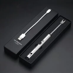 Oplaadbare Lange Elektrische Aansteker Buigbaar - Buigbare Aansteker - Duurzame Plasma Aansteker - Inclusief Cadeauverpakking - BBQ – Kaarsen – Zilver -Merkloos Verkoopwinkel 1200x1200 107