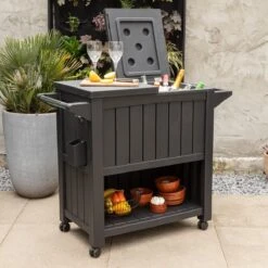 BluMill BBQ Tafel - Inclusief Koelvak 80 Liter - Op Wieltjes - Met Flessenopener - 102 X 46 X 86,5 Cm -Merkloos Verkoopwinkel 1200x1200 115