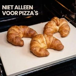 Buxibo 2in1 Pizzasteen - Voor BBQ & Oven - Inclusief Serveer Plank - Pizzabord/Pizzaplank - 30.5 X 38.1 X 1.4 Cm -Merkloos Verkoopwinkel 1200x1200 126