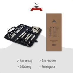 Krumble 18-delige Barbecue Set / Roestvrijstalen BBQ Set Van 18 / Inclusief Handige Opbergtas - RVS -Merkloos Verkoopwinkel 1200x1200 182