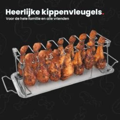 GrillX Kippenvleugelhouder - Kiphouder Voor BBQ & Oven - RVS - BBQ Accesoires -Merkloos Verkoopwinkel 1200x1200 205