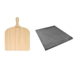 ETNA Pizza Set - Grote Pizzasteen & GRATIS Pizzaschep - 30 Cm X 38 Cm - Echt Italiaanse Pizzasteen - Broodbaksteen - BBQ Pizzasteen - Gemaakt Van Lavasteen Uit De Etna - Non-stick - Eppicotispai -Merkloos Verkoopwinkel 1200x1200 214