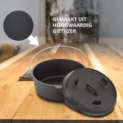 Dutch Mountains Gietijzeren Pannenset 7-delig - Dutch Oven – Braadpan - Grillpan - Hapjespan - Kookset In Houten Transportkist - Deksellifter - Brander 13 Dutch Mountains Gietijzeren Pannenset 7-delig - Dutch Oven – Braadpan - Grillpan - Hapjespan - Kookset In Houten Transportkist - Deksellifter - Brander -Merkloos Verkoopwinkel 1200x1200 221