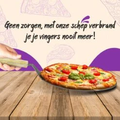 Nowad Pizzaschep RVS Rond Voor BBQ En Oven - 30,5 Cm - Pizzaspatel - Taartschep - Houten Handvat - Ophangbaar - Rond - Vaatwasbestendig - Keukenaccessoires -Merkloos Verkoopwinkel 1200x1200 249