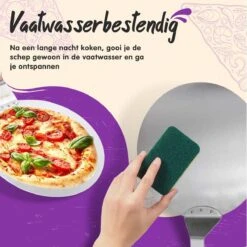 Nowad Pizzaschep RVS Rond Voor BBQ En Oven - 30,5 Cm - Pizzaspatel - Taartschep - Houten Handvat - Ophangbaar - Rond - Vaatwasbestendig - Keukenaccessoires -Merkloos Verkoopwinkel 1200x1200 250