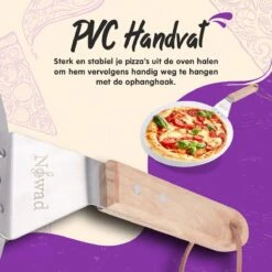 Nowad Pizzaschep RVS Rond Voor BBQ En Oven - 30,5 Cm - Pizzaspatel - Taartschep - Houten Handvat - Ophangbaar - Rond - Vaatwasbestendig - Keukenaccessoires -Merkloos Verkoopwinkel 1200x1200 251