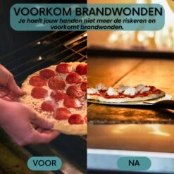 Nowad Pizzaschep RVS Rond Voor BBQ En Oven - 30,5 Cm - Pizzaspatel - Taartschep - Houten Handvat - Ophangbaar - Rond - Vaatwasbestendig - Keukenaccessoires -Merkloos Verkoopwinkel 1200x1200 257