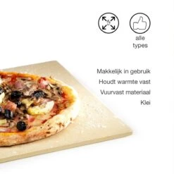 Barbecook BBQ Pizzaplaat - Pizzasteen - Voor Barbecue - Rechthoekig - 43 X 35 Cm -Merkloos Verkoopwinkel 1200x1200 259