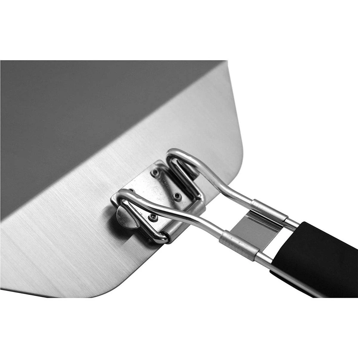 RVS Pizzaschep Inklapbaar Vierkant Handvat - Taartschep - Pizzaspatel BBQ Pannekoeken Spatel 4 RVS Pizzaschep Inklapbaar Vierkant Handvat - Taartschep - Pizzaspatel BBQ Pannekoeken Spatel - Afbeelding 2