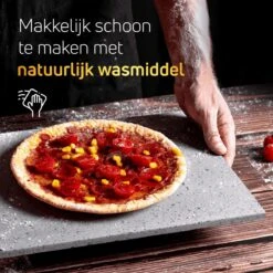 Pizzasteen BBQ Oven - Lava Van Vulkaan Etna - Barbecue Accesoires - Made In Italy - Broodbaksteen - 30x38x1.1 - VDN -Merkloos Verkoopwinkel 1200x1200 365