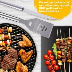 BBQ Accesoires Set Gereedschap Tang Borstel Barbecue Kookgerei - 10 Delig -Merkloos Verkoopwinkel 1200x1200 375