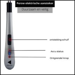 Oplaadbare Lange Elektrische Aansteker - Zilver - Duurzame Plasma Aansteker - Inclusief Cadeauverpakking - BBQ - Kaarsen -Merkloos Verkoopwinkel 1200x1200 406