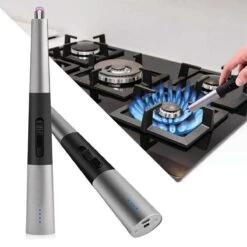 Allkinds Lange Elektrische Plasma Aansteker - USB Oplaadbaar - Vlamloze Elektrische Aansteker Voor Keuken, Kaars, BBQ Of Openhaard - Zwart - In- En Outdoor - Chique Design -Merkloos Verkoopwinkel 1200x1200 426