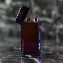 Merkloos Cuberna Elektrische Plasma USB Aansteker Met Batterij Indicator Rainbow - Wind En Storm Bestendig - Geschikt Voor Kaarsen, Vuurwerk, Sigaretten En BBQ -Merkloos Verkoopwinkel 1200x1200 455