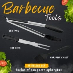 BBQ Gereedschapset - Opbergtas - BBQ Accessoires - BBQ Tang - BBQ Set - BBQ Borstel - BBQ Gereedschap - Roestvrij Staal -Merkloos Verkoopwinkel 1200x1200 560