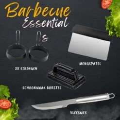 BBQ Gereedschapset - Opbergtas - BBQ Accessoires - BBQ Tang - BBQ Set - BBQ Borstel - BBQ Gereedschap - Roestvrij Staal -Merkloos Verkoopwinkel 1200x1200 563