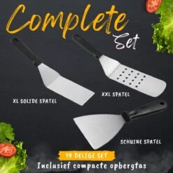 BBQ Gereedschapset - Opbergtas - BBQ Accessoires - BBQ Tang - BBQ Set - BBQ Borstel - BBQ Gereedschap - Roestvrij Staal -Merkloos Verkoopwinkel 1200x1200 564
