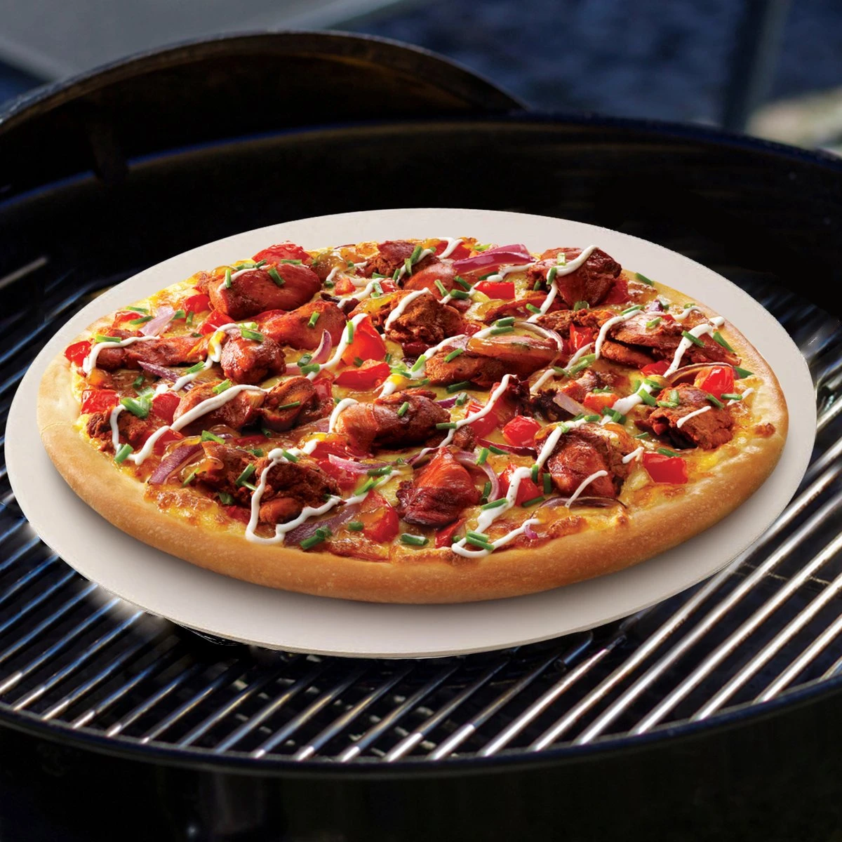 MaxxHome Pizzasteen - BBQ Steen - Pizzasteen Voor De Lekkerste Bereiding Van Een Pizza Op Jouw Barbecue Of In De Oven - Pizza Steen Rond - Medium (33 Cm) 5 MaxxHome Pizzasteen - BBQ Steen - Pizzasteen Voor De Lekkerste Bereiding Van Een Pizza Op Jouw Barbecue Of In De Oven - Pizza Steen Rond - Medium (33 Cm) - Afbeelding 3