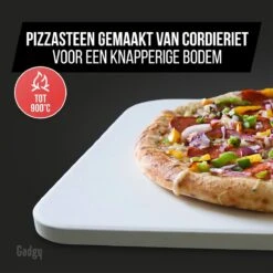 Gadgy Pizzasteen Met Pizzaschep – Cordieriet Voor Knapperige Pizzabodem – Pizzasteen Voor BBQ, Oven Of Kamado - Pizzaspatel - Pizza Set 12 Gadgy Pizzasteen Met Pizzaschep – Cordieriet Voor Knapperige Pizzabodem – Pizzasteen Voor BBQ, Oven Of Kamado - Pizzaspatel - Pizza Set -Merkloos Verkoopwinkel 1200x1200 601