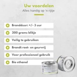 Hendi Brandpasta Voor Chafing Dish - Brandgel 200g - ( 6 Stuks ) -Merkloos Verkoopwinkel 1200x1200 607